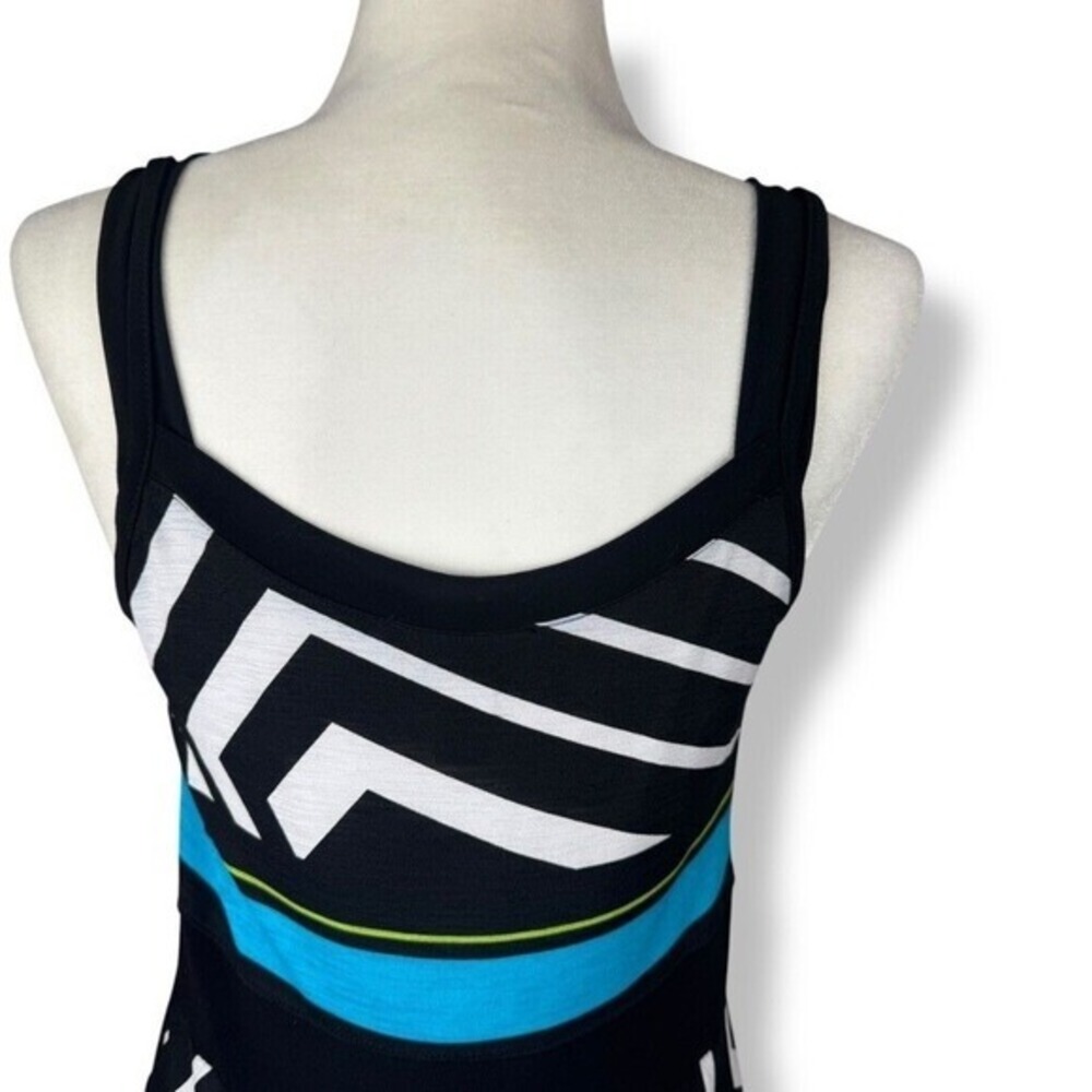 Joseph‎ Ribkoff Women's Size 8 Sleeveless Geometric Bubble Hem Dress Retro Artsy - Picture 10 of 10